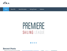 Tablet Screenshot of premieresailingleague.com
